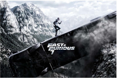 

Wall Poster - Fast And Furious Paul Walker Bus & Cliff Scene Paper Print(12 inch X 18 inch, Rolled)