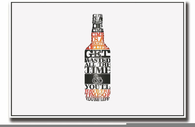 

Wall Poster Beer Typography Paper Print(12 inch X 18 inch, Rolled)