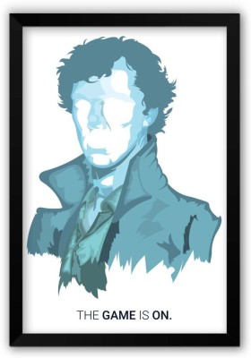 

Wall Poster Sherlock Holmes | Benedict Cumberbatch Vector Modern Paper Print(12 inch X 18 inch, Rolled)