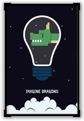 

Akhuratha Wall Poster Imagine Dragons Inspired Minimal Illustration Paper Print(12 inch X 18 inch, Rolled)