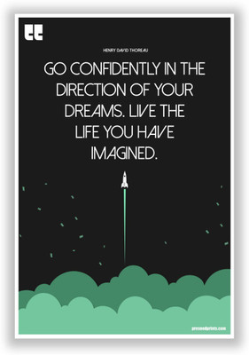 

Wall Poster Go Confidently Motivational Paper Print(12 inch X 18 inch, Rolled)