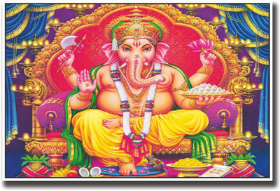 

Aabhaas Wall Poster god-ganesh-aps-zv-mp Paper Print(12 inch X 18 inch, Rolled)