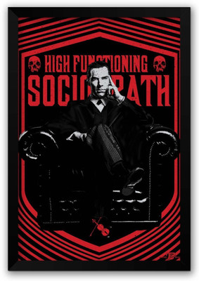 

Aabhaas Wall Poster High Functioning Sociopath | BBC Sherlock Inspired Paper Print(12 inch X 18 inch, Rolled)
