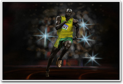 

Wall Poster Usain Bolt Running marvelous Paper Print(12 inch X 18 inch, Rolled)
