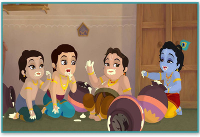 

Akhuratha Wall Poster shree-krishna-x-d-cor-home-furnishing-badwcftvbxt Paper Print(12 inch X 18 inch, Rolled)