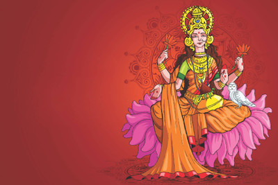 

Akhuratha Wall Poster -maa-laxmi- Paper Print(12 inch X 18 inch, Rolled)