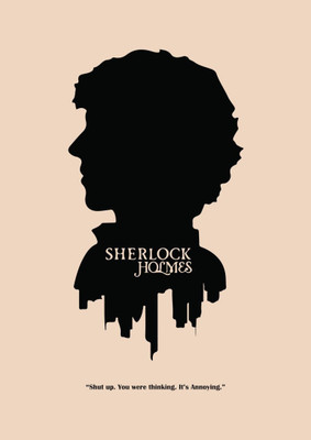 

Aabhaas Wall Poster Sherlock Holmes Quote Paper Print(12 inch X 18 inch, Rolled)