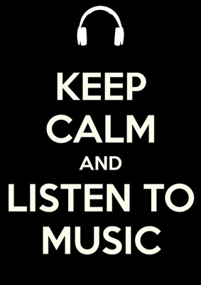 

Aabhaas Wall Poster Keep Calm And Music Love Paper Print(12 inch X 18 inch, Rolled)