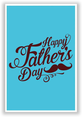 

Akhuratha Wall Poster Happy Father's Day Brown Typography Gifts Paper Print(18 inch X 12 inch, Rolled)
