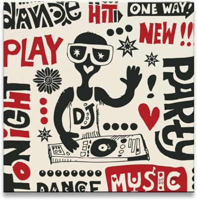 

Akhuratha Wall Poster Funny Music Doodles Paper Print(12 inch X 18 inch, Rolled)