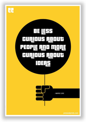 

Akhuratha Wall Poster Less Curious About People Paper Print(18 inch X 12 inch, Rolled)