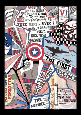 

Akhuratha Wall Poster Captain America Paper Print(12 inch X 18 inch, Rolled)