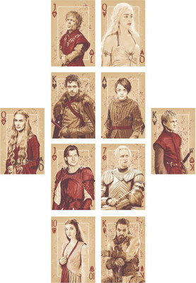 

Aabhaas Wall Poster Game of Thrones Pack of Card Designs Paper Print(12 inch X 18 inch, Rolled)