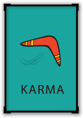 

Wall Poster Karma Boomerang Minimalist Paper Print(12 inch X 18 inch, Rolled)