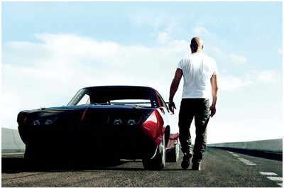 

Aabhaas Wall Poster - Fast And Furious Vin Diesel With Car Paper Print(12 inch X 18 inch, Rolled)