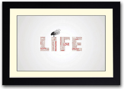 

Wall Poster Life Typography Paper Print(12 inch X 18 inch, Rolled)