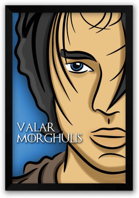 

Aabhaas Wall Poster Valar Morghulis Arya Stark Game Of Thrones Inspired Fan Paper Print(12 inch X 18 inch, Rolled)