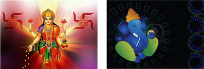 

Aabhaas Wall Poster jai-mata-je-lord-ganesh-pss-xqbpxet Paper Print(12 inch X 18 inch, Rolled)