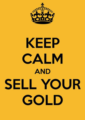 

Aabhaas Wall Poster Keep Calm And Sell Your Gold ! Paper Print(12 inch X 18 inch, Rolled)