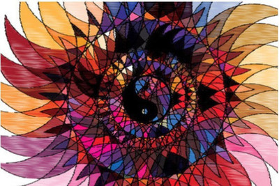 Aabhaas Wall Poster chakra Wall Art | Artist : abhijeet sinha Paper Print(12 inch X 18 inch, Rolled)
