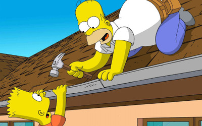 

Akhuratha Designs TV Show The Simpsons Bart Simpson Homer Simpson HD Wall Poster Paper Print(12 inch X 18 inch, Rolled)