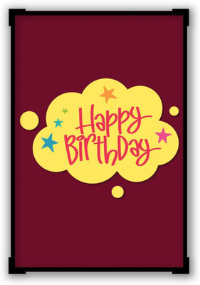 

Akhuratha Wall Poster Happy Birthday Paper Print(12 inch X 18 inch, Rolled)