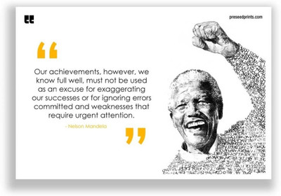 

Akhuratha Wall Poster Our Achievements by Nelson Mandela Motivational Paper Print(12 inch X 18 inch, Rolled)