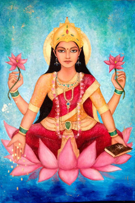 

Wall Poster -maa-laxmi-- Paper Print(12 inch X 18 inch, Rolled)