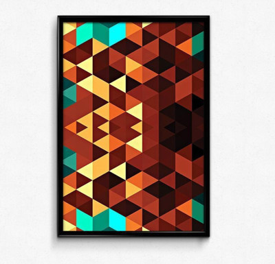 

Wall Poster Aztek Diamond Pattern Paper Print(12 inch X 18 inch, Rolled)