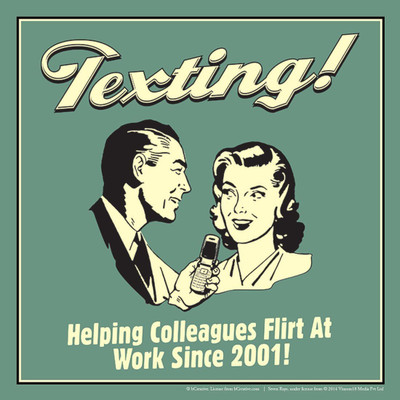 Wall Poster Teting! Helping Colleagues Flirt At Work Since ! Paper Print(12 inch X 18 inch, Rolled)