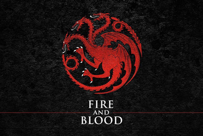 

Wall Poster Fire and Blood house Targaryen Paper Print(12 inch X 18 inch, Rolled)