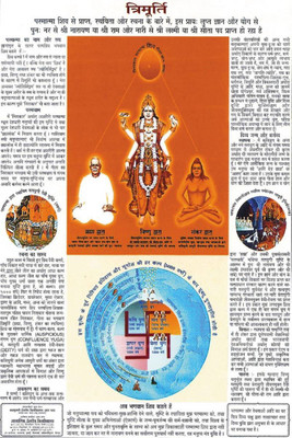 

Akhuratha Wall Poster -trimurti- Paper Print(12 inch X 18 inch, Rolled)