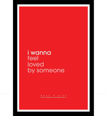 

Aabhaas Wall Poster make-a-wish-feel-loved-mawframe-jpycsuph Paper Print(12 inch X 18 inch, Rolled)