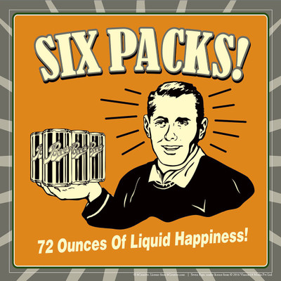 

Aabhaas Wall Poster Si Pack Ounces of Liquid Happiness Paper Print(12 inch X 18 inch, Rolled)