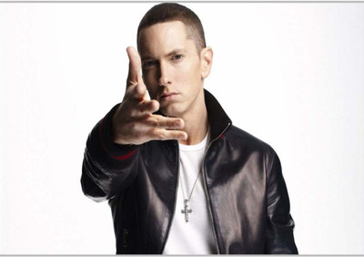 

Aabhaas Wall Poster Eminem Posing Paper Print(12 inch X 18 inch, Rolled)