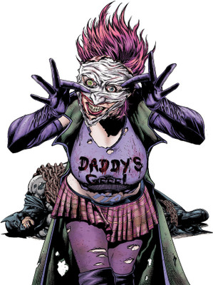 

Akhuratha Wall Poster -Joker-Batman-DC-Comics-simple-background-Duela-Dent-Jokers-Daughter Paper Print(12 inch X 18 inch, Rolled)
