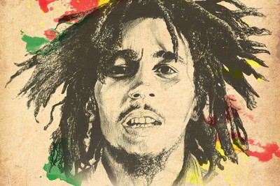 

Aabhaas Wall Poster Bob Marley Colorful Paper Print(12 inch X 18 inch, Rolled)