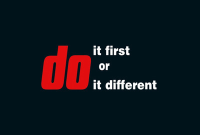 

Aabhaas Wall Poster Do It First Or Do It Different Paper Print(12 inch X 18 inch, Rolled)