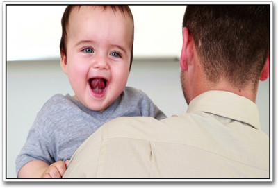 

Aabhaas Wall Poster Cute Baby with Father Paper Print(12 inch X 18 inch, Rolled)
