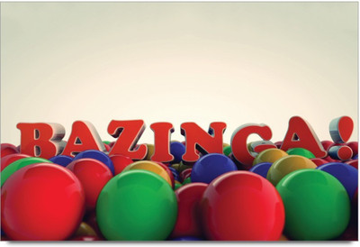

Aabhaas Wall Poster Bazinga Multicoloured Paper Print(12 inch X 18 inch, Rolled)