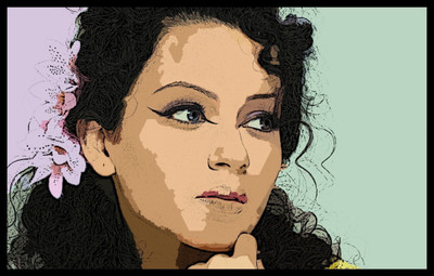 

Aabhaas Wall Poster Bollywood Actress Kangana Ranaut Paper Print(12 inch X 18 inch, Rolled)