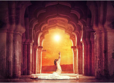 

Wall Poster Yoga At Paper Print(12 inch X 18 inch, Rolled)