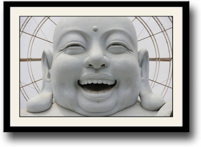 

Aabhaas Wall Poster white-la-hing-buddha-asf-dyjngmjyhhf Paper Print(12 inch X 18 inch, Rolled)