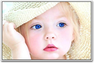 

Aabhaas Wall Poster Cute Baby Girl Paper Print(12 inch X 18 inch, Rolled)