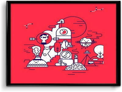 

Wall Poster Futuristic Graphical Paper Print(12 inch X 18 inch, Rolled)