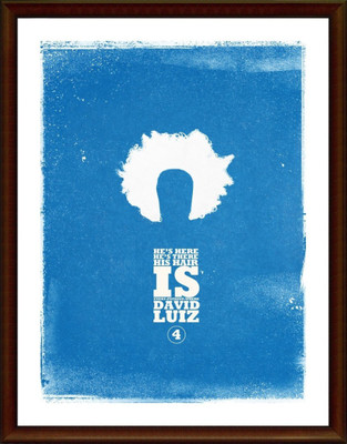 

Aabhaas Wall Poster David Luiz | Chelsea Minimal Paper Print(12 inch X 18 inch, Rolled)