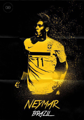 

Akhuratha Neymar Fine Quality Wall Poster Paper Print(12 inch X 18 inch, Rolled)