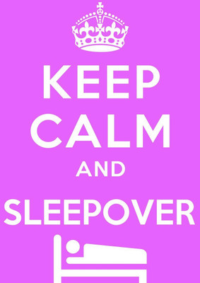 

Akhuratha Wall Poster Keep Calm And Sleepover Tonight Paper Print(12 inch X 18 inch, Rolled)