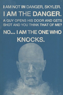 

Wall Poster I Am The Danger Breaking Bad In Paper Print(12 inch X 18 inch, Rolled)