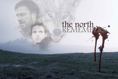 

Wall Poster The North Remembers Ned & Robb Stark Paper Print(12 inch X 18 inch, Rolled)